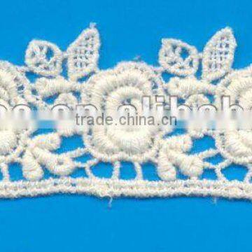 2012 hot white cotton eyelet lace trim