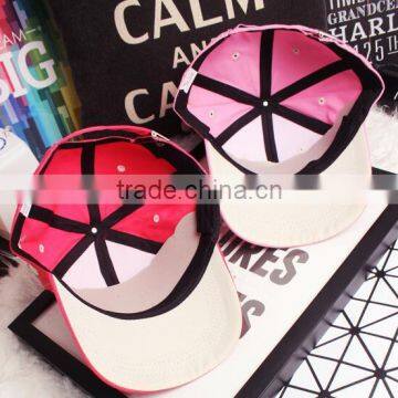 2016 Newest Fashion Simple Fresh Fruit Embroidery Men Women Curve Brim Plain Baseball Caps