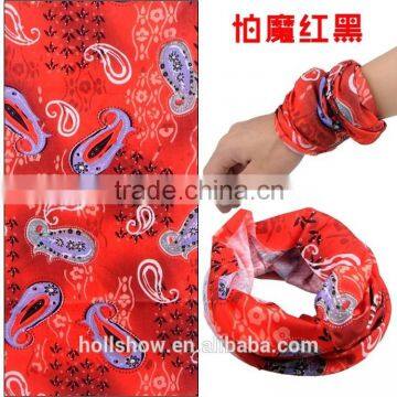 Wholesale Microfiber Pasiley Magic Tube Seamless Multifunctional Outdoor Bandana