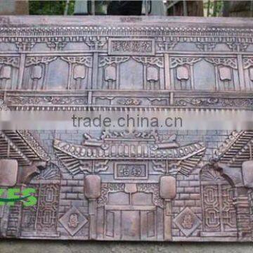 Bronze ancient architecture relief sculpture