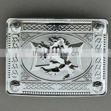 Scottish Kilt Belt Buckle In Chrome Finished Made Of Brass Material