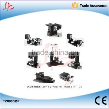 TZ8000MP Big Power Mini Metal lathe 8 In 1 Kit