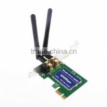 Mini 2T2R 2dBi Built in Wlan PCI-E Card Wireless 300Mbps RT5392 WiFi USB Dongle With External Antenna photo-2