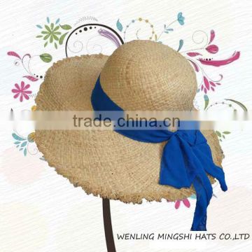 summer fashion raffia straw hat for lady