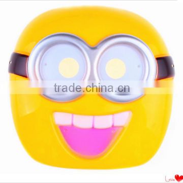 Plastic Minions Cartoon mask for kids party