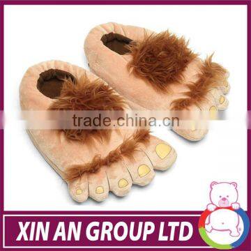 Custom CE audit warm soft plush bedroom slippers for men
