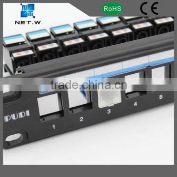 Cat.6A 24 Port Angled Utp Cat.6 Patch Panel