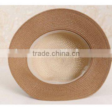 QXSH0029 Summer Flower Ribbon Beach Hat New Patchwork Straw Hat Fedora Bucket photo-4