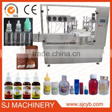 High efficiency full auto e-liquid filling machine,15ml eliquid filling and screw capping machine