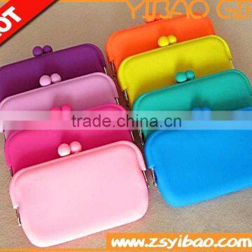 Convenience Colorful Silicone/Rubber Coin/Money Purse