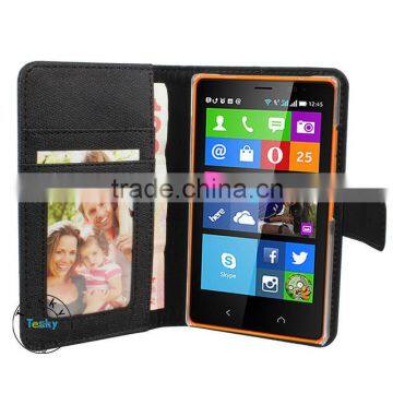 FLIP COVER CASE FOR NOKIA X2,BUSINESS STYLE WALLET CASE FOR NOKIA X2