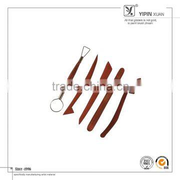 6 pcs Wholesale High Quality Wooden Clay Tools With Double Sided Ends