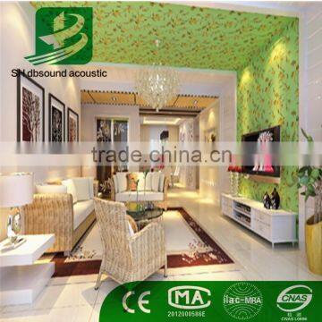 Eco-Friendly Sound Insulation Polyester Fiber Acoustic Ceiling Panel for living room decoration