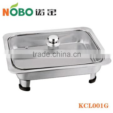 Stainless Steel Buffet Food Stove Serving/ Warming stove with Glass Lid