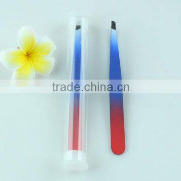 Personalized Blue Smart Eyebrow Tweezer In Plastic Tube