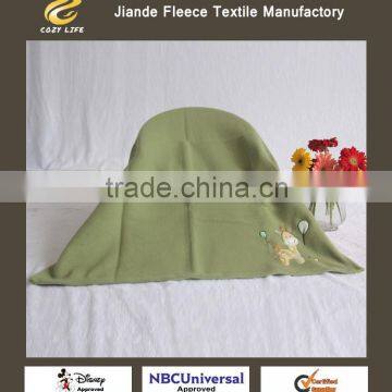 Coral Fleece Blanket Throw Green Animal BLANKET Baby Blanket