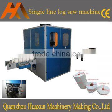 Automatic single channel kitchen towel log saw toilet paper cutter machine