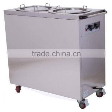 2-head electric plate warmer cart made in chine for sales