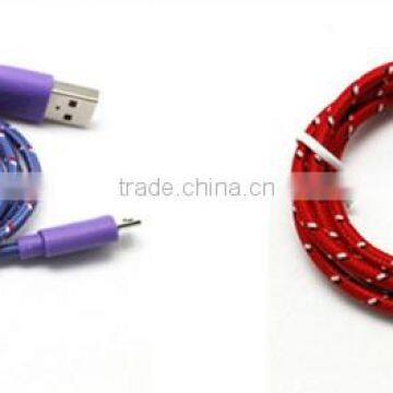 Standard USB Type and Mobile Phone Use Fabric Braided USB Charger Cable 1M 2M photo-5