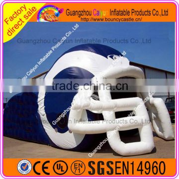 Large Inflatable Football Tunnel Tent Inflatable Helmet Tent