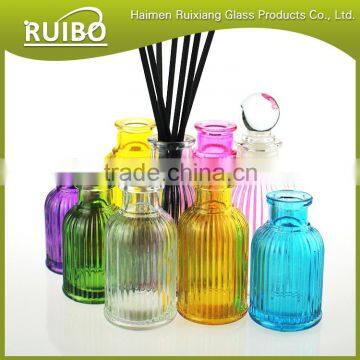 Hot sale wholesale 30ml 50ml 100ml 200ml birdcage reed diffuser bottles with diffuser reeds and silver lid