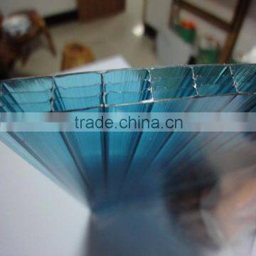 four wall polycarbonate hollow pc sun sheet as roofing/rooflight/decorative