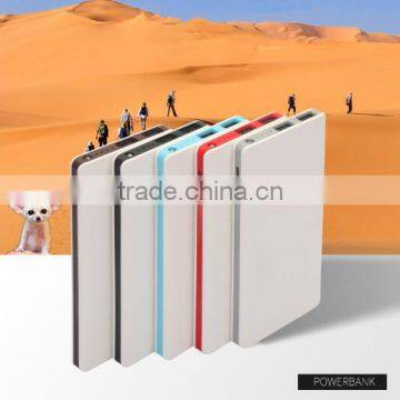 New Portable Charger Battery Dual USB Power Bank 8000mAh Ultra-thin Universal Mobile Power Bank