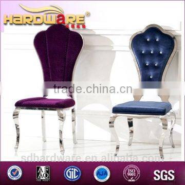 Stainless Steel With Fabric to Upholster Dining Room Chair photo-2