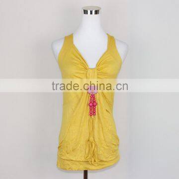 Pure Color Vest for Women Stringer Vest Tank Tops photo-4