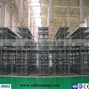 Warehouse metal mezzanine platform rack
