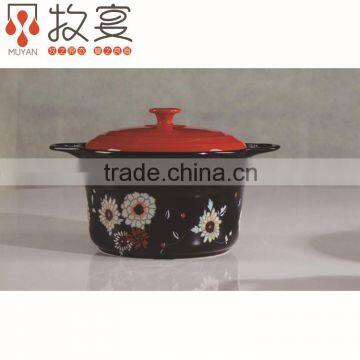 Chaozhou MUYAN ceramic casserole heat-resistant with decal cookware 2016 new design