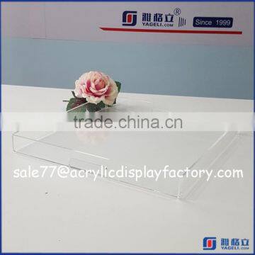 Alibaba China custom printed rectangle acrylic food fruit drink serving tray                        
                                                                                Supplier's Choice