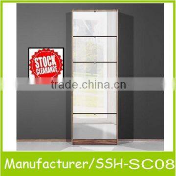 Modern Design Wooden Shoe Cabinet With Mirror photo-2