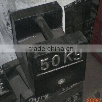 50kg Cast Iron test weights for crane and elevator test weight