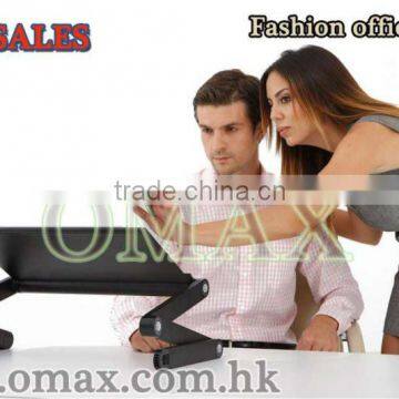 Adjustable Wooden Laptop Table/ Laptop Computer Desk Portable Bed Tray Book Stand photo-3