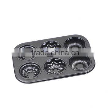 Bakeware Non-stick Cake Pans of 6 Cups Muffin Pan photo-5