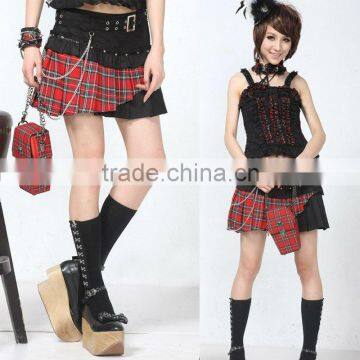 Cotton Black Lace Lolita Skirt 71198