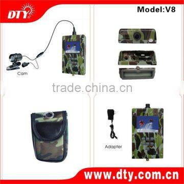 2.5'' TFT Waterproof wearable H.264 HD SD DVR, V8G