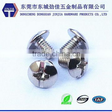 micro fastener micro mushroom machine screw m3