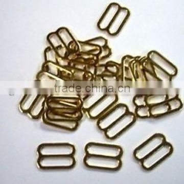 Adjuster golden metal bra straps sliders for women underwear accessories