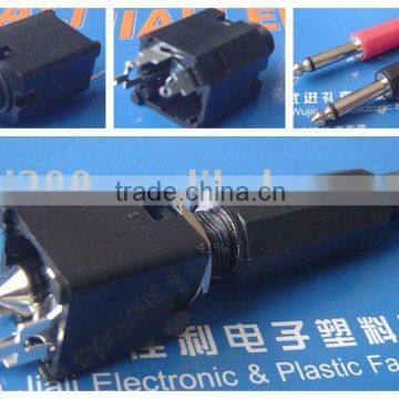6.35mm mono jack open circuit 5PIN