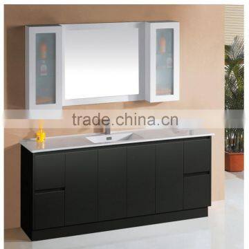 High end big bathroom cabinet modern bathroom vanity with make up area