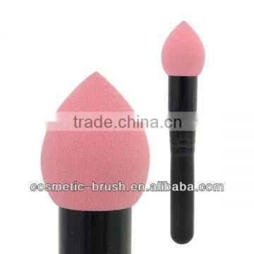 2013 New Arrival Pink Water Droplets Makeup Sponge&Powder Puff with Black Wood Handle for cheap                        
                                                Quality Choice