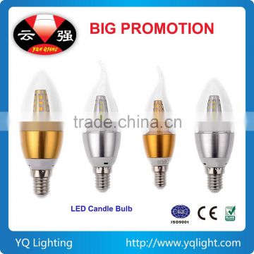 High lumen SMD led candle light e14 5w led candle bulb