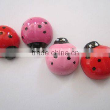 high quality flatback kawaii resin ladybug cabochon