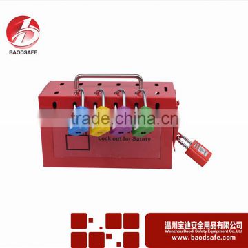 BAODI BDS-X8601 Group lockout kit safety padlock box Red