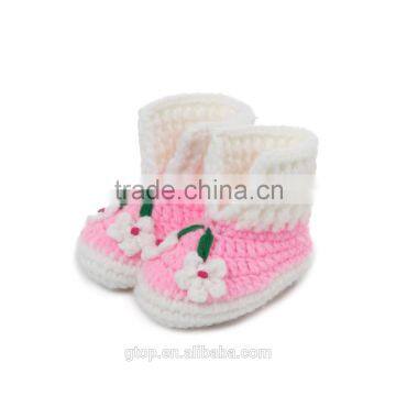 Baby Handmade Crochet Boots Shoes Supplier for 1-10 months old B-0016