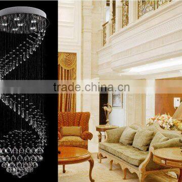 Free Shipping Decorative Crystal Ceiling Lamp / Light / Stair Lighting MD20018 with GU10 Bulbs D500mm H1500mm