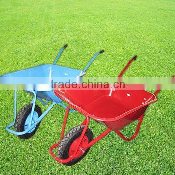 High Quality Wheelbarrow WB5009 With Single Solid Wheel and Galvanized Tray photo-2