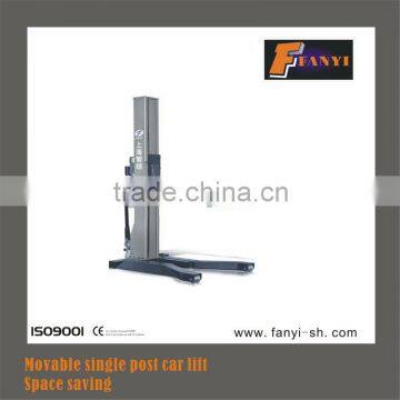 movable single post hydraulic auto lift CE approved;